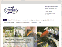Tablet Screenshot of butterfly-world-iow.co.uk